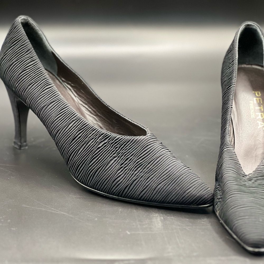 Vintage Petra Satin Heels